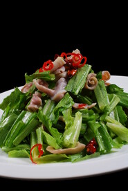 鹿唇调油麦菜