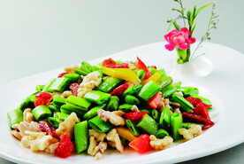 蜜豆炒桃仁