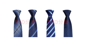 蓝色领带素材psd