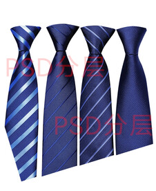 蓝色领带psd素材