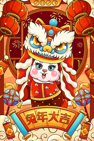 兔年舞狮