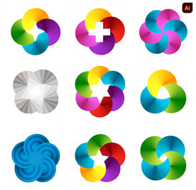 彩色螺旋科技logo