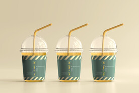 饮品杯包装样机
