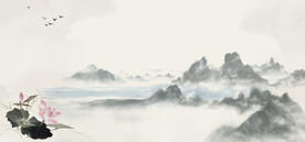 古风节日促销海报背景