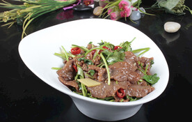 香菜炒牛肉