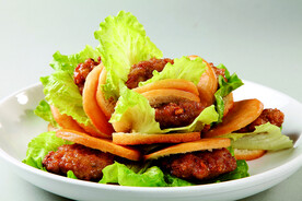 蒜香肉夹饼
