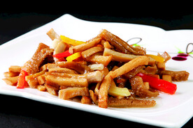 杏鲍菇炒牛腩