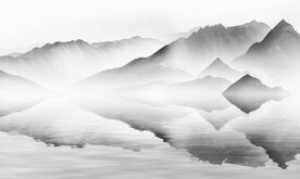 水墨画背景墙