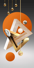 现代抽象几何光影客厅玄关画