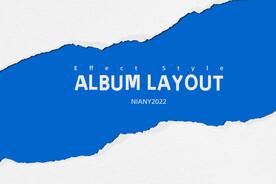 撕纸纹理海报画册版式