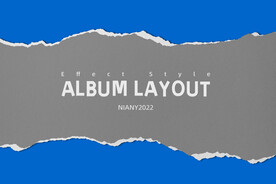 撕纸纹理海报画册版式