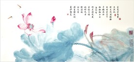 荷花背景墙