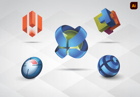 3D立体logo