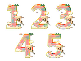 倒计时国潮风格创意设计艺术字元