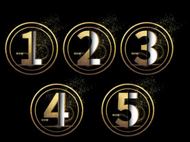 倒计时金色光效创意设计艺术字