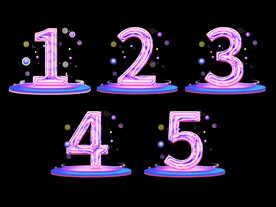 倒计时立体数字创意设计艺术字元