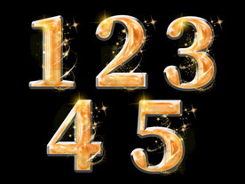 数字倒计时创意设计艺术字元素