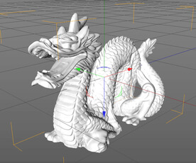 C4D模型 龙 