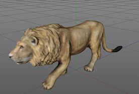 C4D模型狮子