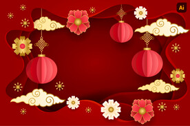 折纸风新年海报