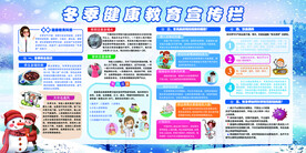 冬季健康教育宣传栏