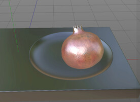 C4D模型 石榴  