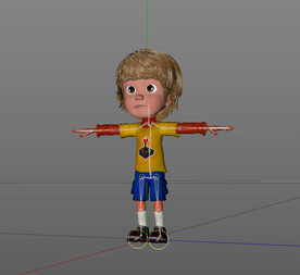  C4D模型 男孩