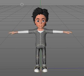  C4D模型 男孩 