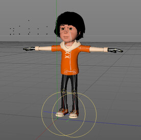  C4D模型 女孩 