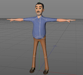 C4D模型 男人  