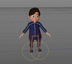 C4D模型 男孩