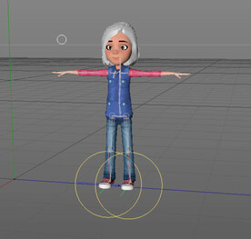 C4D模型 老奶奶