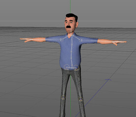 C4D模型 男人  