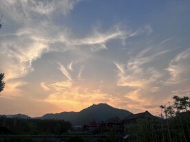 龙泉古镇天空
