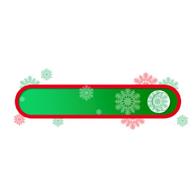 圣诞雪花边框