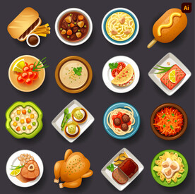 美食矢量