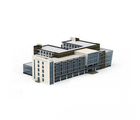 C4D模型建筑物