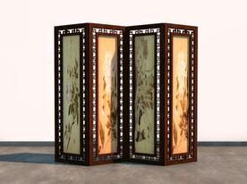 C4D模型古代屏风隔断