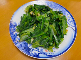 油渣爆炒油麦菜