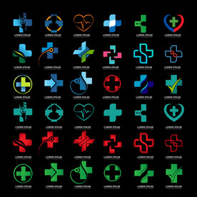 十字架图标logo设计图片