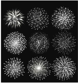 绚烂节日烟花矢量素材