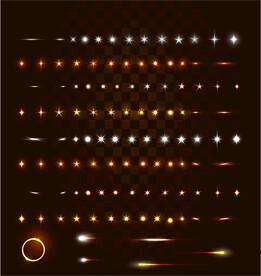 绚烂光效光斑AI矢量素材