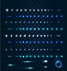 绚烂光效光斑AI矢量素材