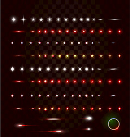 绚烂光效光斑AI矢量素材