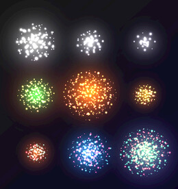 绚烂光效光斑AI矢量素材