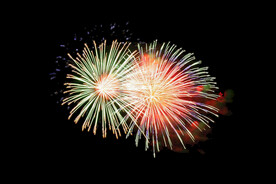 节日烟花透明PNG素材