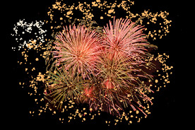 节日烟花透明PNG素材