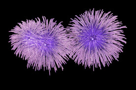 节日烟花透明PNG素材