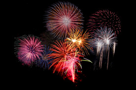 节日烟花透明PNG素材