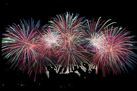 节日烟花透明PNG素材